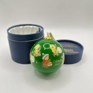 Dillard’s 2018 Twelve Drummers Drumming Ornament Glass Painted With Box